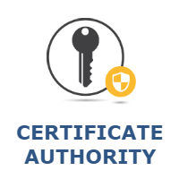Picture of a Key and Shield with the words Certificate Authority